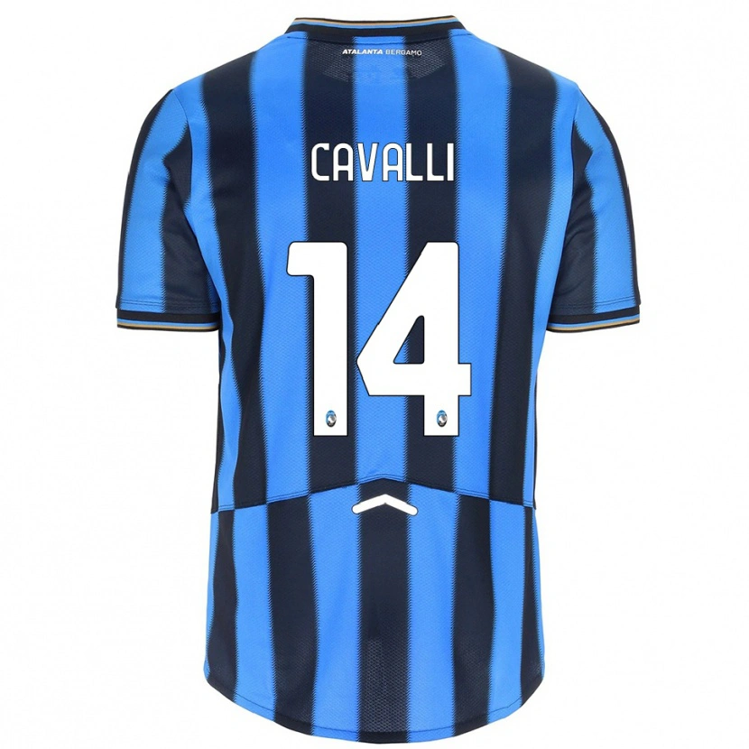 Danxen Dětské Tommaso Cavalli #14 Nebesky Modrá Černá Domů Hráčské Dresy 2025/26 Dres