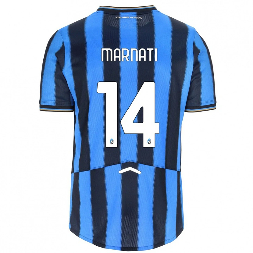 Danxen Dětské Sebastiano Marnati #14 Nebesky Modrá Černá Domů Hráčské Dresy 2025/26 Dres