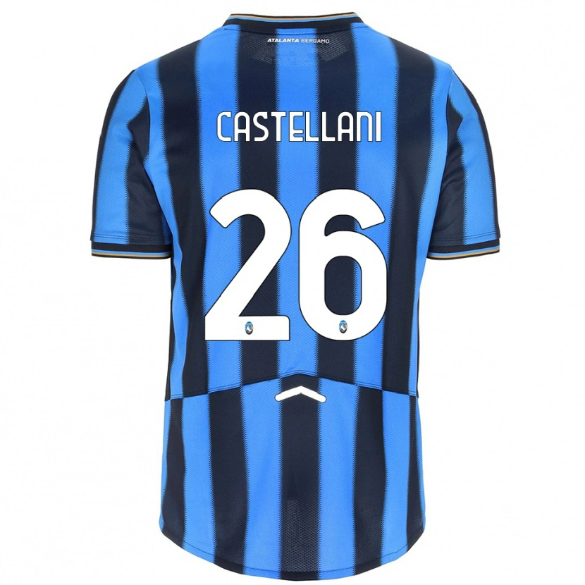 Danxen Dětské Eleonora Castellani #26 Nebesky Modrá Černá Domů Hráčské Dresy 2025/26 Dres