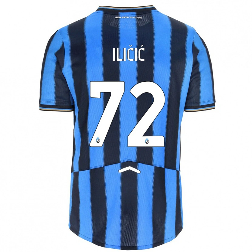 Danxen Dětské Josip Ilicic #72 Nebesky Modrá Černá Domů Hráčské Dresy 2025/26 Dres