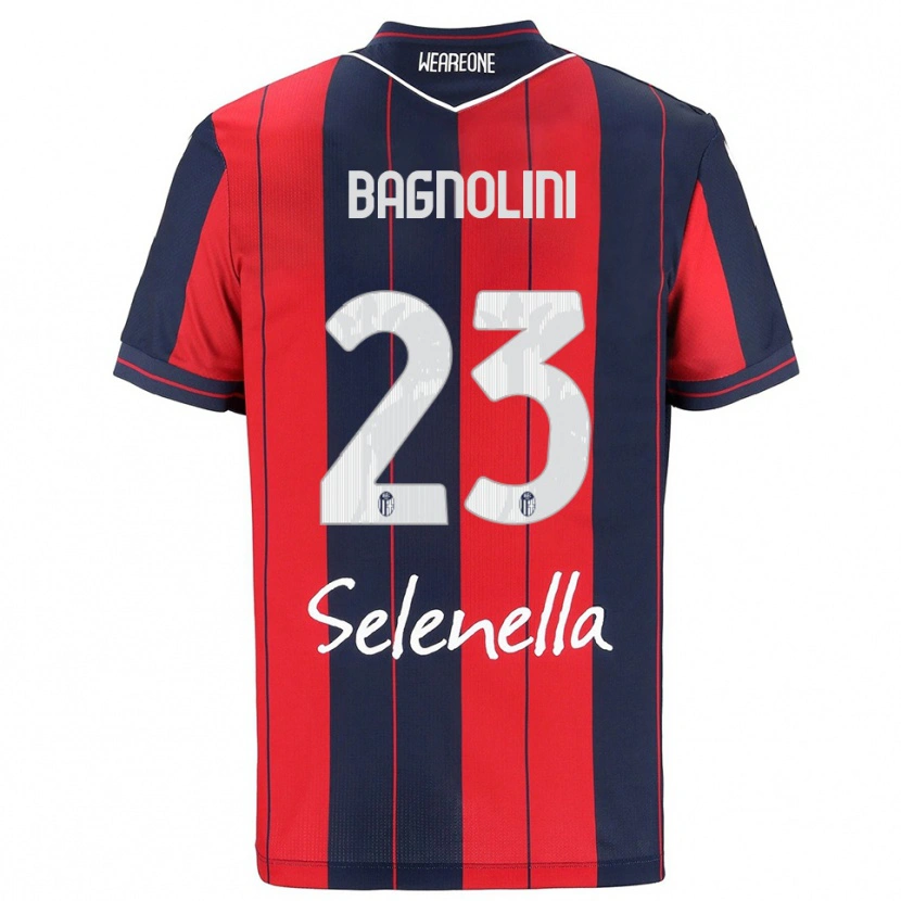 Danxen Dětské Nicola Bagnolini #23 Červená Námořnická Modř Domů Hráčské Dresy 2025/26 Dres