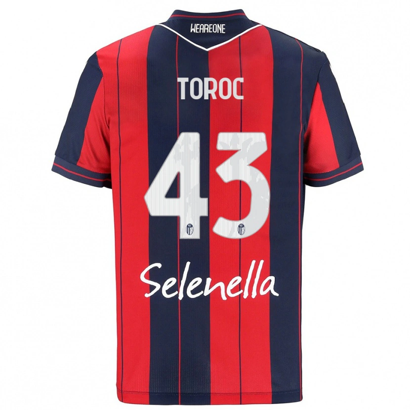 Danxen Dětské Andrei Toroc #43 Červená Námořnická Modř Domů Hráčské Dresy 2025/26 Dres