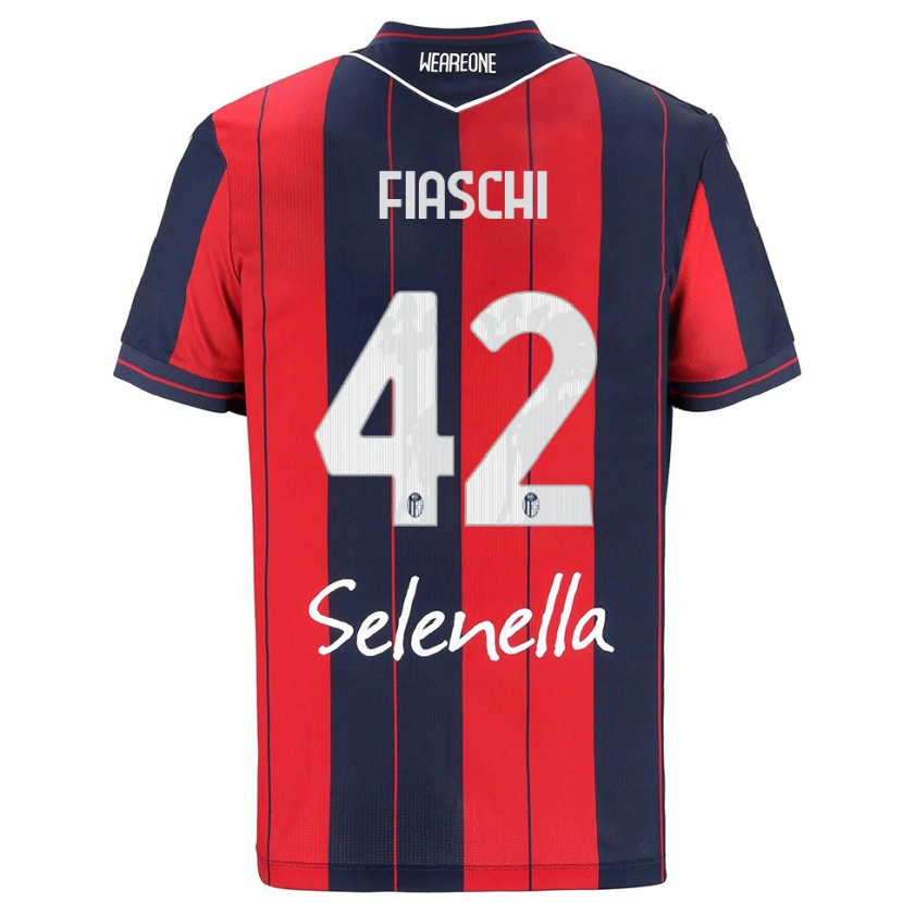 Danxen Dětské Marco Fiaschi #42 Červená Námořnická Modř Domů Hráčské Dresy 2025/26 Dres