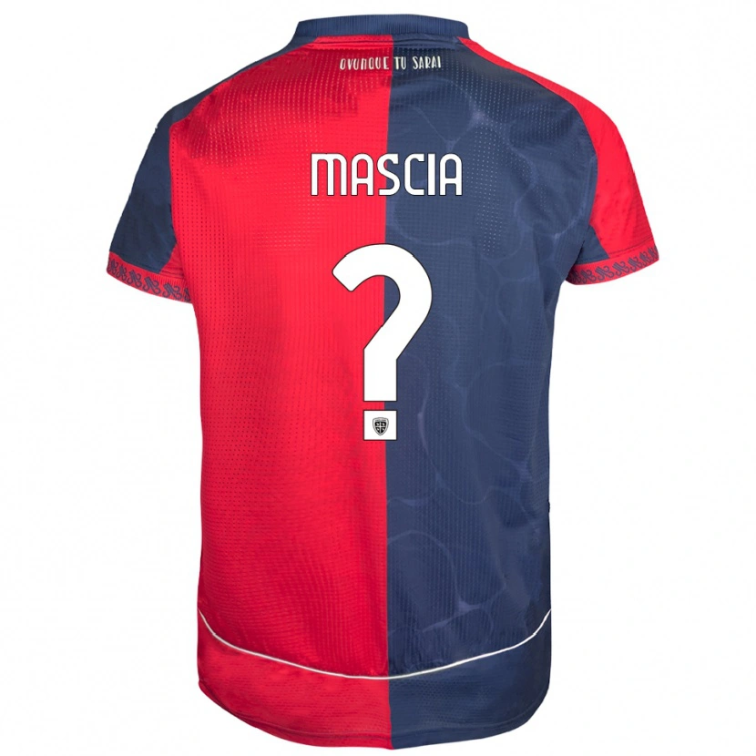 Danxen Dětské Enrico Mascia #0 Červená Námořnická Modř Domů Hráčské Dresy 2025/26 Dres