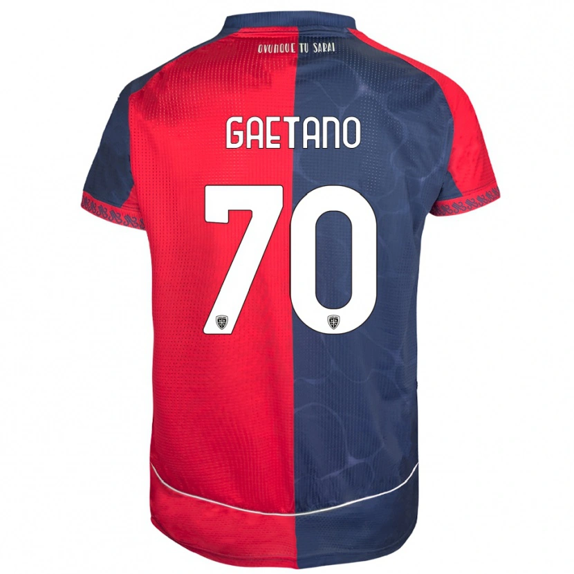 Danxen Dětské Gianluca Gaetano #70 Červená Námořnická Modř Domů Hráčské Dresy 2025/26 Dres