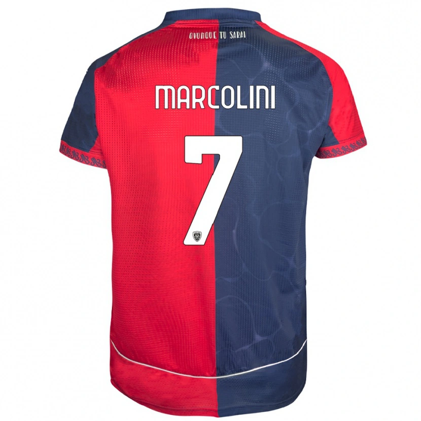 Danxen Dětské Diego Marcolini #7 Červená Námořnická Modř Domů Hráčské Dresy 2025/26 Dres