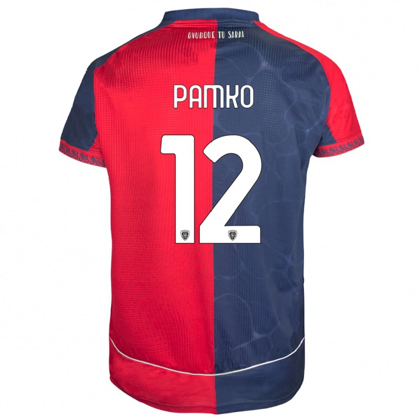 Danxen Dětské Dmytro Panko #12 Červená Námořnická Modř Domů Hráčské Dresy 2025/26 Dres
