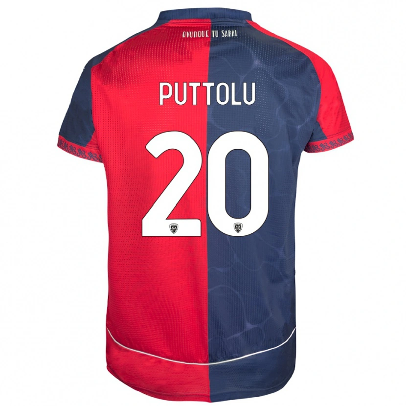 Danxen Dětské Diego Puttolu #20 Červená Námořnická Modř Domů Hráčské Dresy 2025/26 Dres