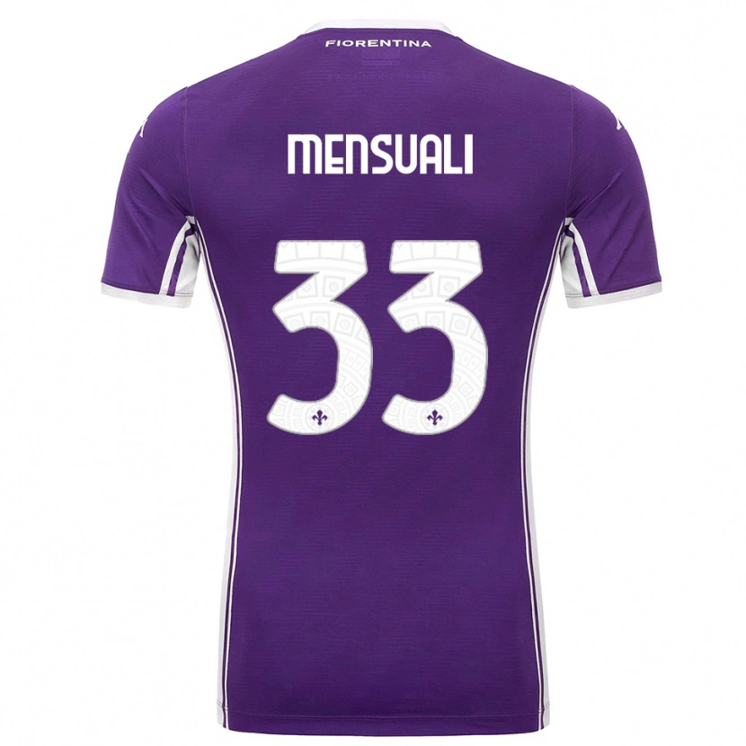 Danxen Dětské Alice Mensuali #33 Fialová Bílá Domů Hráčské Dresy 2025/26 Dres