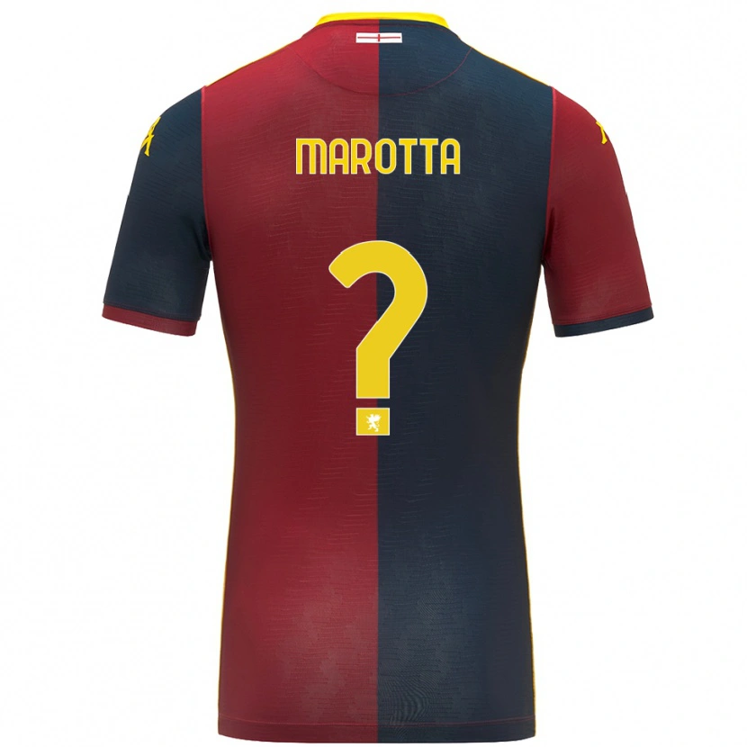 Danxen Dětské Francesco Marotta #0 Červená Královská Modř Domů Hráčské Dresy 2025/26 Dres