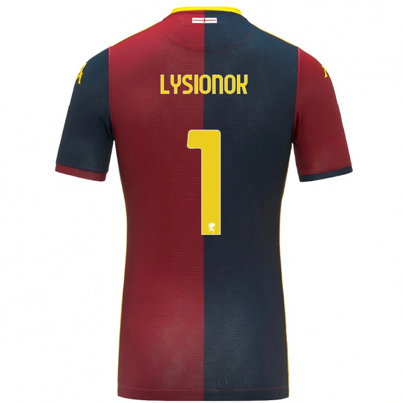 Danxen Dětské Ernestas Lysionok #1 Červená Královská Modř Domů Hráčské Dresy 2025/26 Dres