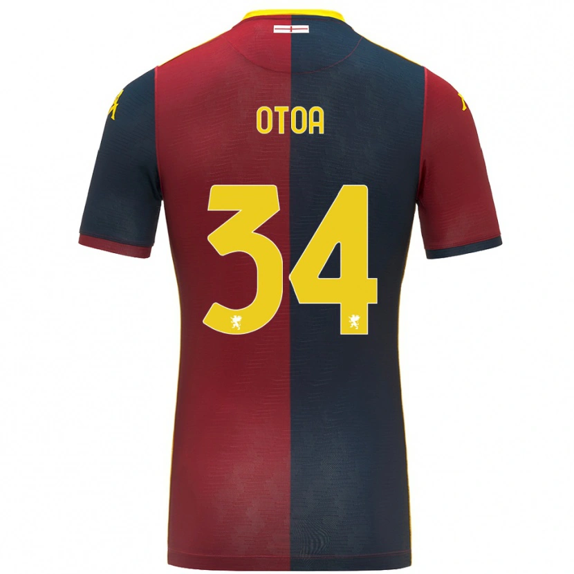 Danxen Dětské Sebastian Otoa #34 Červená Královská Modř Domů Hráčské Dresy 2025/26 Dres
