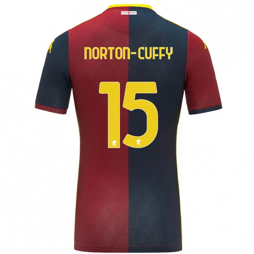 Danxen Dětské Brooke Norton-Cuffy #15 Červená Královská Modř Domů Hráčské Dresy 2025/26 Dres