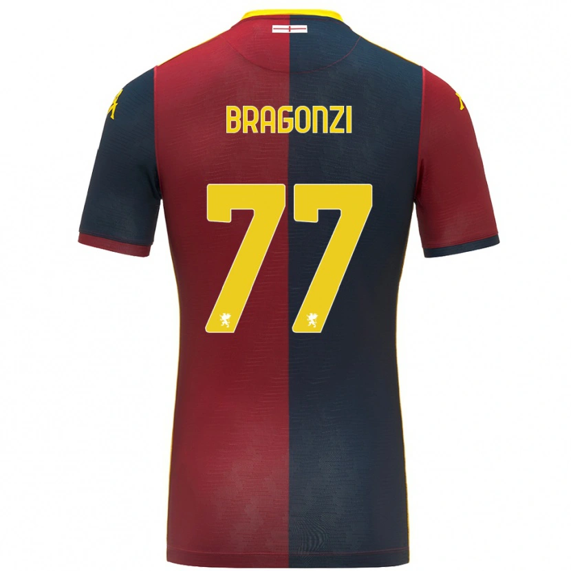 Danxen Dětské Asia Bragonzi #77 Červená Královská Modř Domů Hráčské Dresy 2025/26 Dres