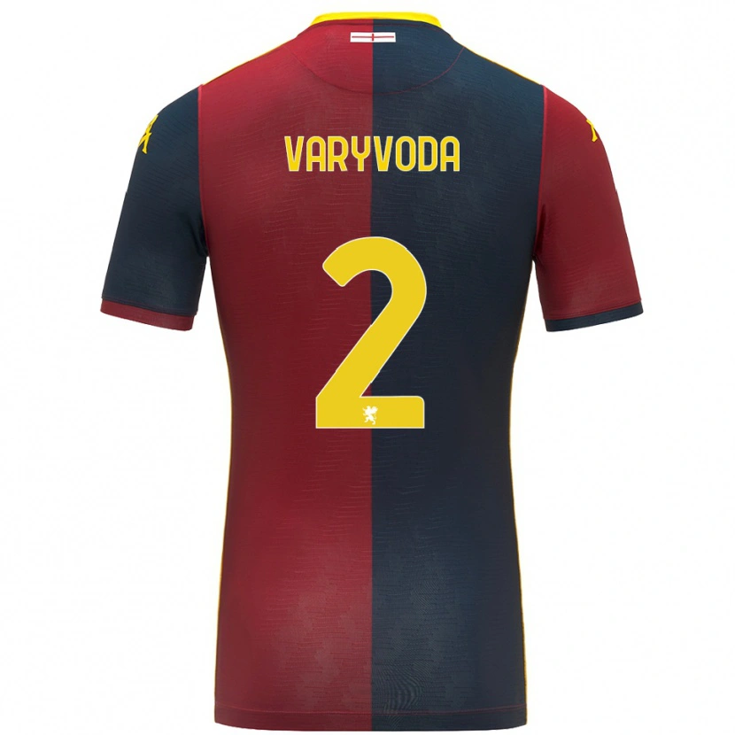 Danxen Dětské Dmytro Varyvoda #2 Červená Královská Modř Domů Hráčské Dresy 2025/26 Dres
