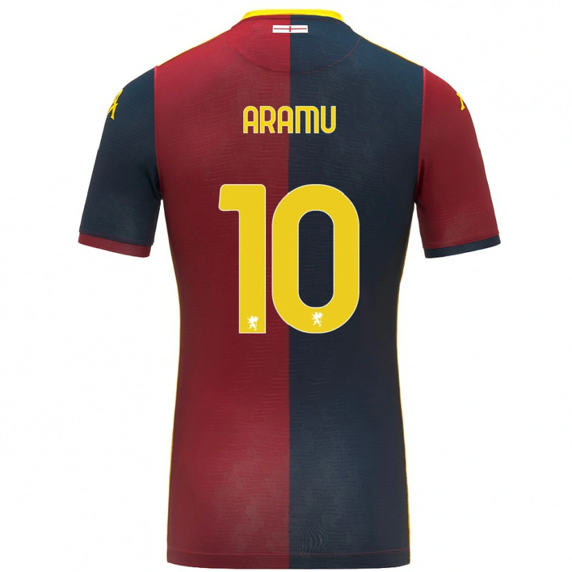 Danxen Dětské Mattia Aramu #10 Červená Královská Modř Domů Hráčské Dresy 2025/26 Dres