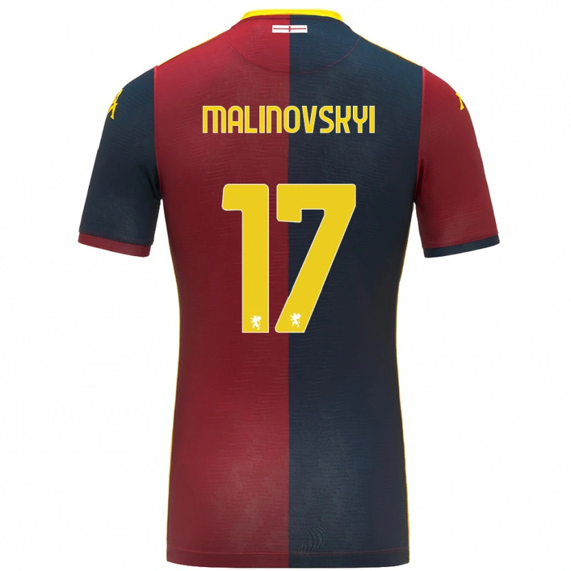 Danxen Dětské Ruslan Malinovskyi #17 Červená Královská Modř Domů Hráčské Dresy 2025/26 Dres