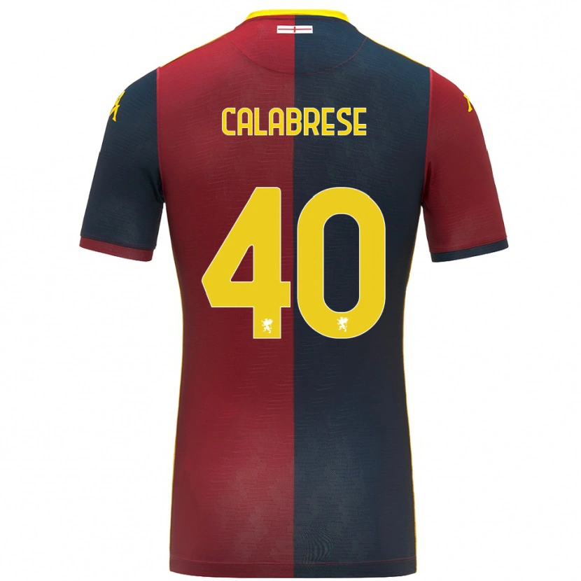 Danxen Dětské Filippo Calabrese #40 Červená Královská Modř Domů Hráčské Dresy 2025/26 Dres