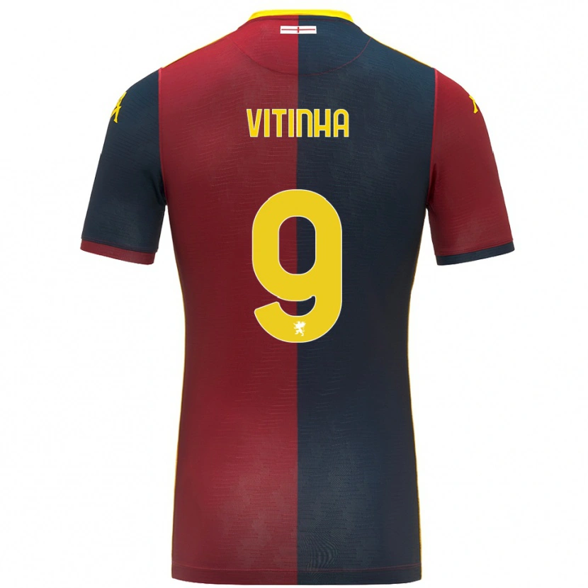 Danxen Dětské Vitinha #9 Červená Královská Modř Domů Hráčské Dresy 2025/26 Dres