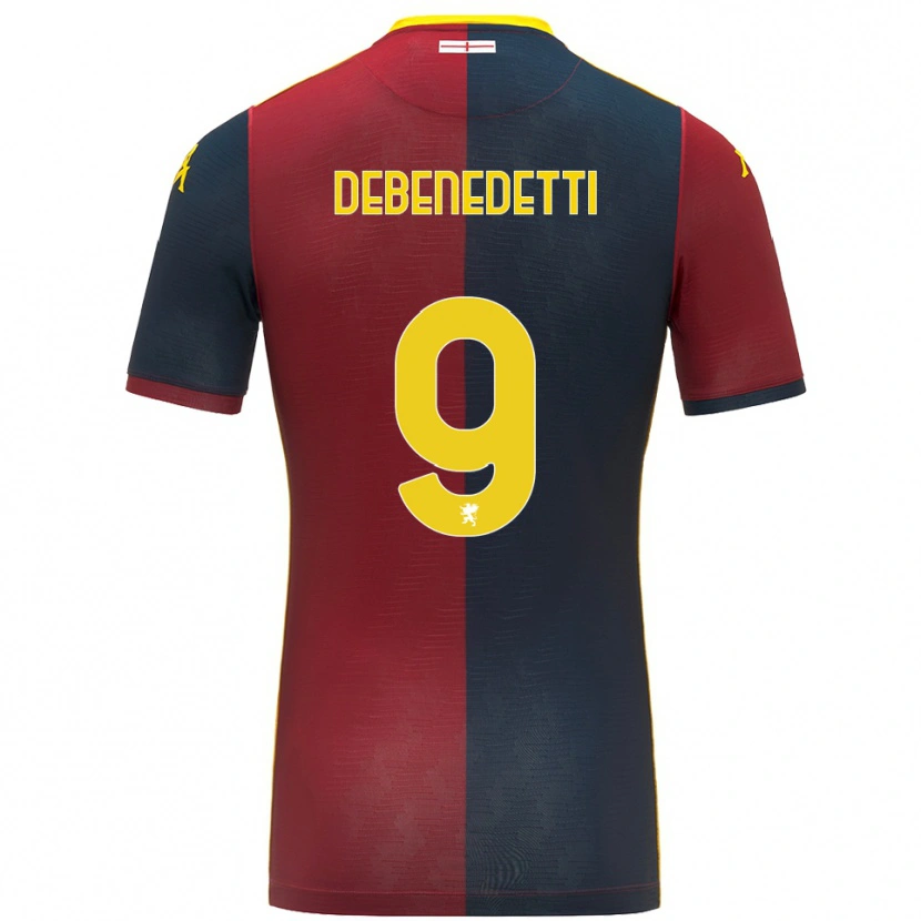 Danxen Dětské Alessandro Debenedetti #9 Červená Královská Modř Domů Hráčské Dresy 2025/26 Dres