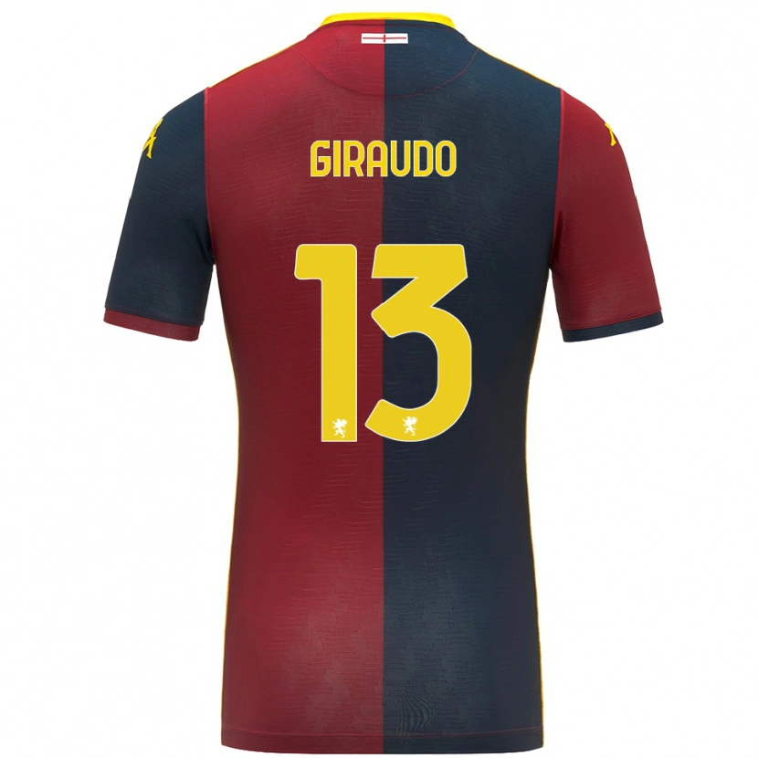 Danxen Dětské Giuseppe Giraudo #13 Červená Královská Modř Domů Hráčské Dresy 2025/26 Dres
