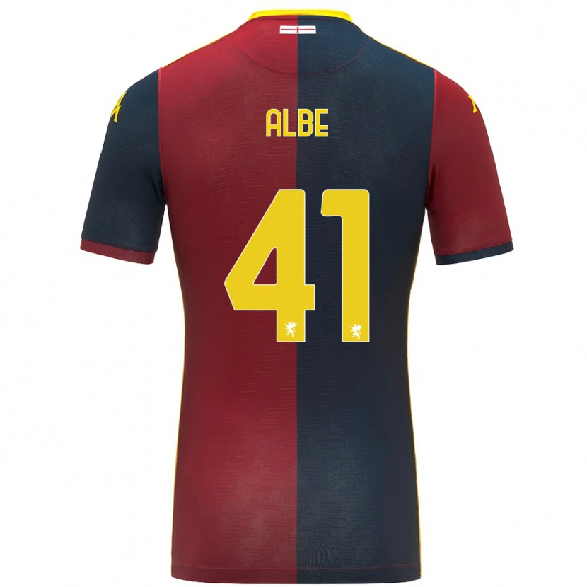 Danxen Dětské Salem Albè #41 Červená Královská Modř Domů Hráčské Dresy 2025/26 Dres