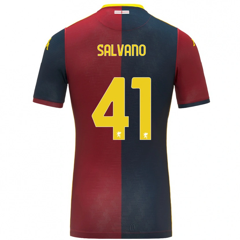 Danxen Dětské Daniele Salvano #41 Červená Královská Modř Domů Hráčské Dresy 2025/26 Dres