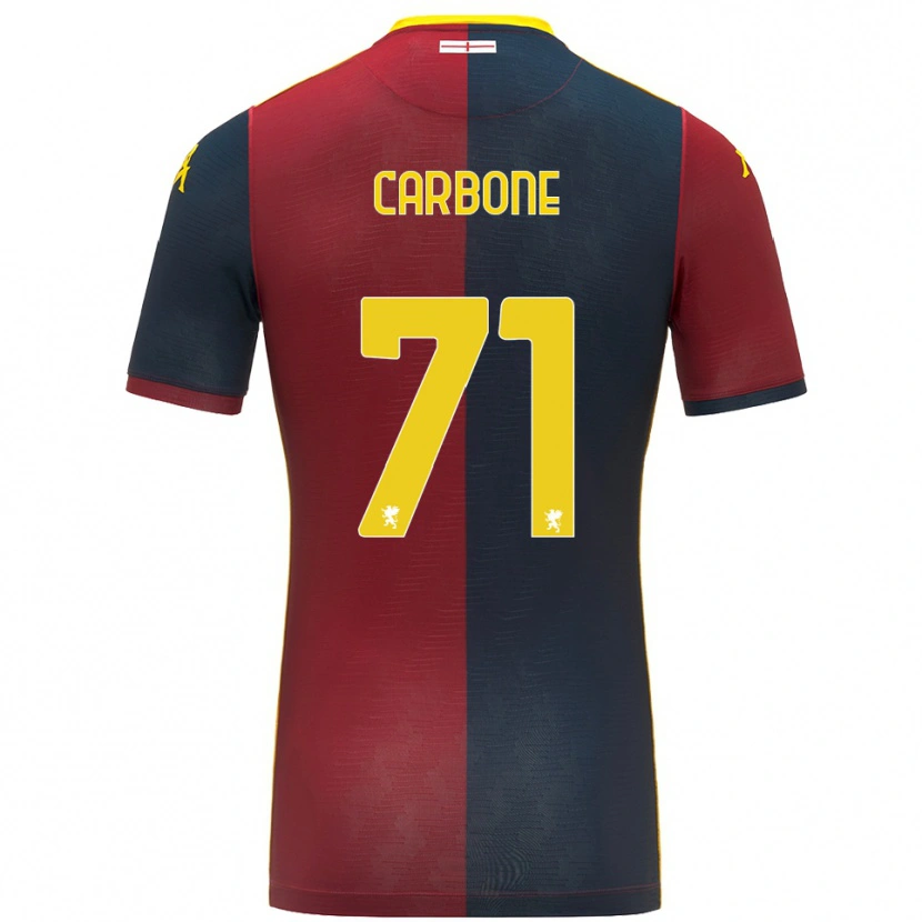 Danxen Dětské Filippo Carbone #71 Červená Královská Modř Domů Hráčské Dresy 2025/26 Dres