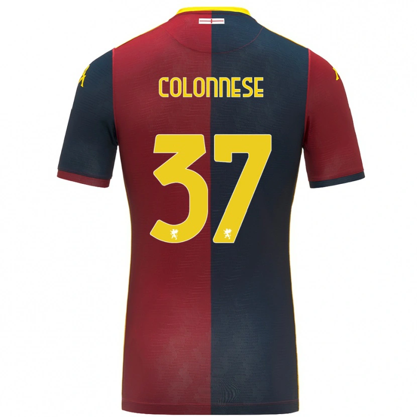 Danxen Dětské Lorenzo Colonnese #37 Červená Královská Modř Domů Hráčské Dresy 2025/26 Dres