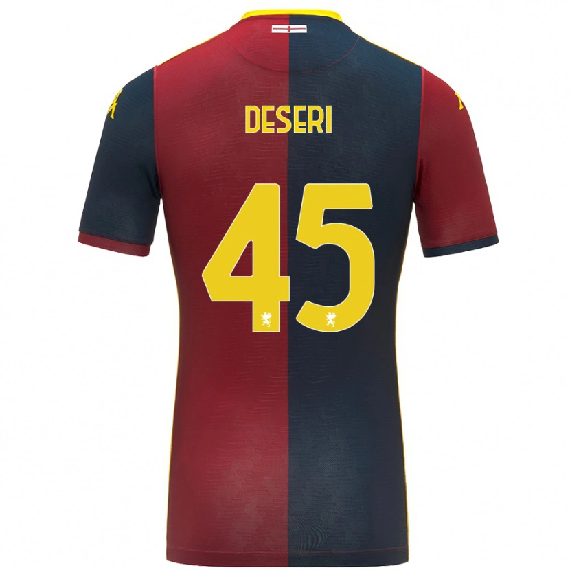 Danxen Dětské Gracien Deseri #45 Červená Královská Modř Domů Hráčské Dresy 2025/26 Dres