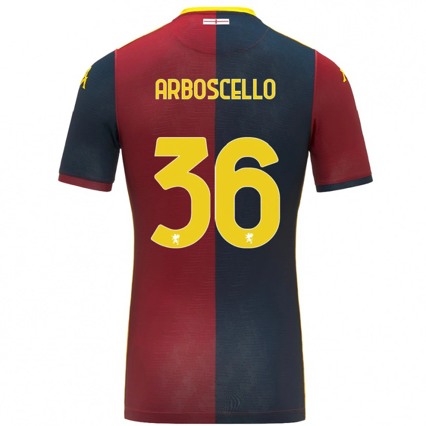 Danxen Dětské Riccardo Arboscello #36 Červená Královská Modř Domů Hráčské Dresy 2025/26 Dres