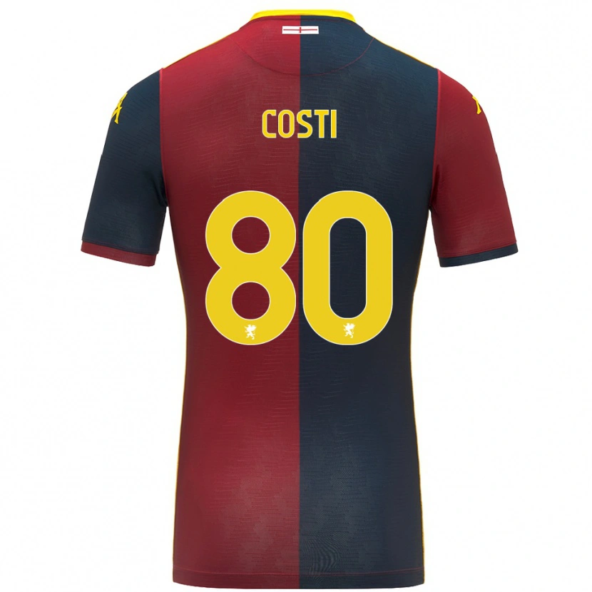 Danxen Dětské Fabiana Costi #80 Červená Královská Modř Domů Hráčské Dresy 2025/26 Dres