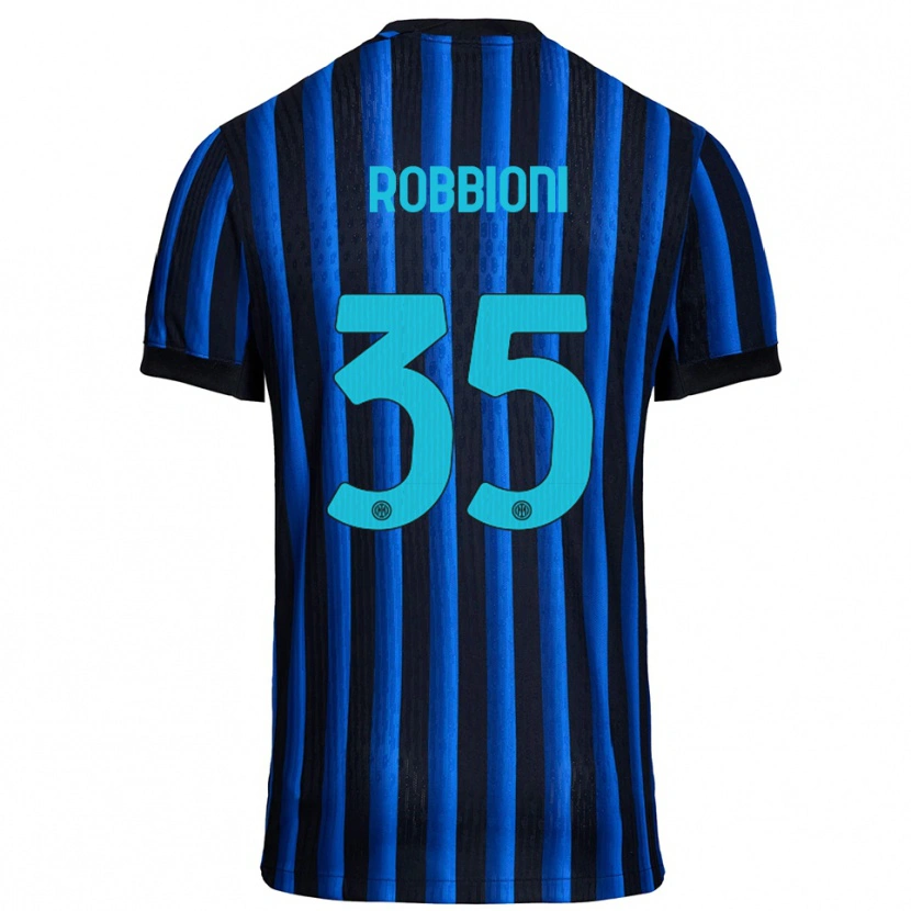Danxen Dětské Matilde Robbioni #35 Černá Modrá Domů Hráčské Dresy 2025/26 Dres