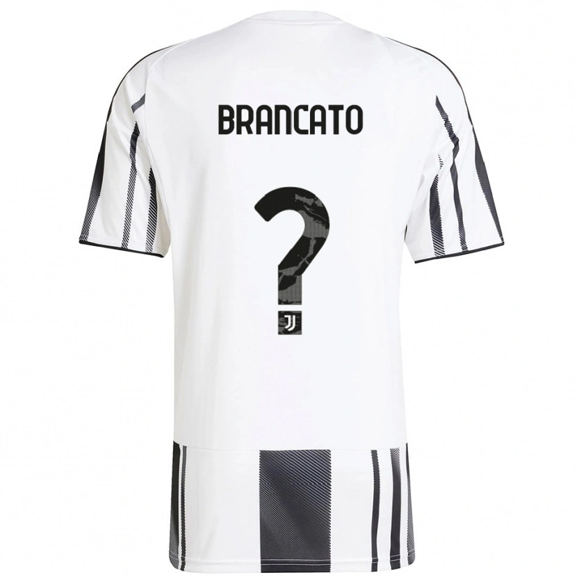 Danxen Dětské Alessandro Brancato #0 Bílá Černá Domů Hráčské Dresy 2025/26 Dres