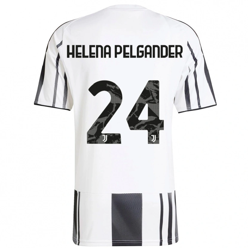 Danxen Dětské Elsa Helena Pelgander #24 Bílá Černá Domů Hráčské Dresy 2025/26 Dres