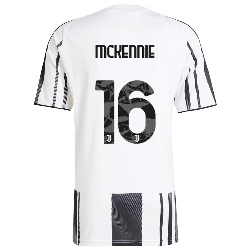 Danxen Dětské Weston Mckennie #16 Bílá Černá Domů Hráčské Dresy 2025/26 Dres