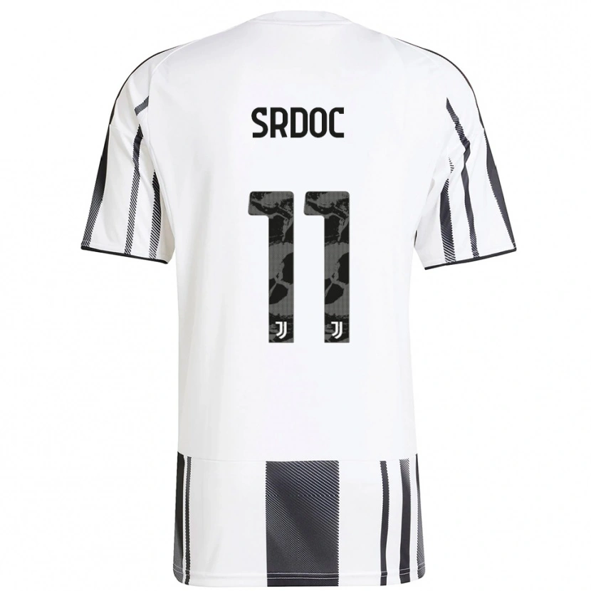 Danxen Dětské Ivano Srdoc #11 Bílá Černá Domů Hráčské Dresy 2025/26 Dres