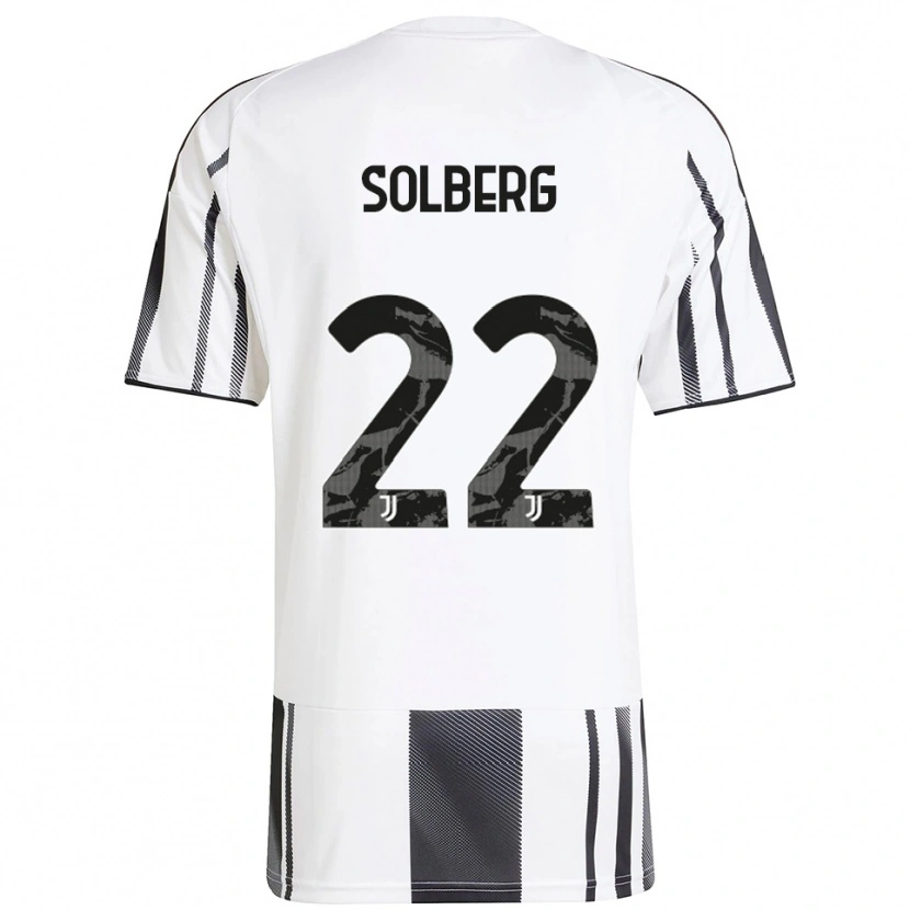 Danxen Dětské Elias Solberg #22 Bílá Černá Domů Hráčské Dresy 2025/26 Dres