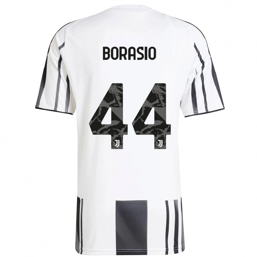 Danxen Dětské Benit Borasio #44 Bílá Černá Domů Hráčské Dresy 2025/26 Dres