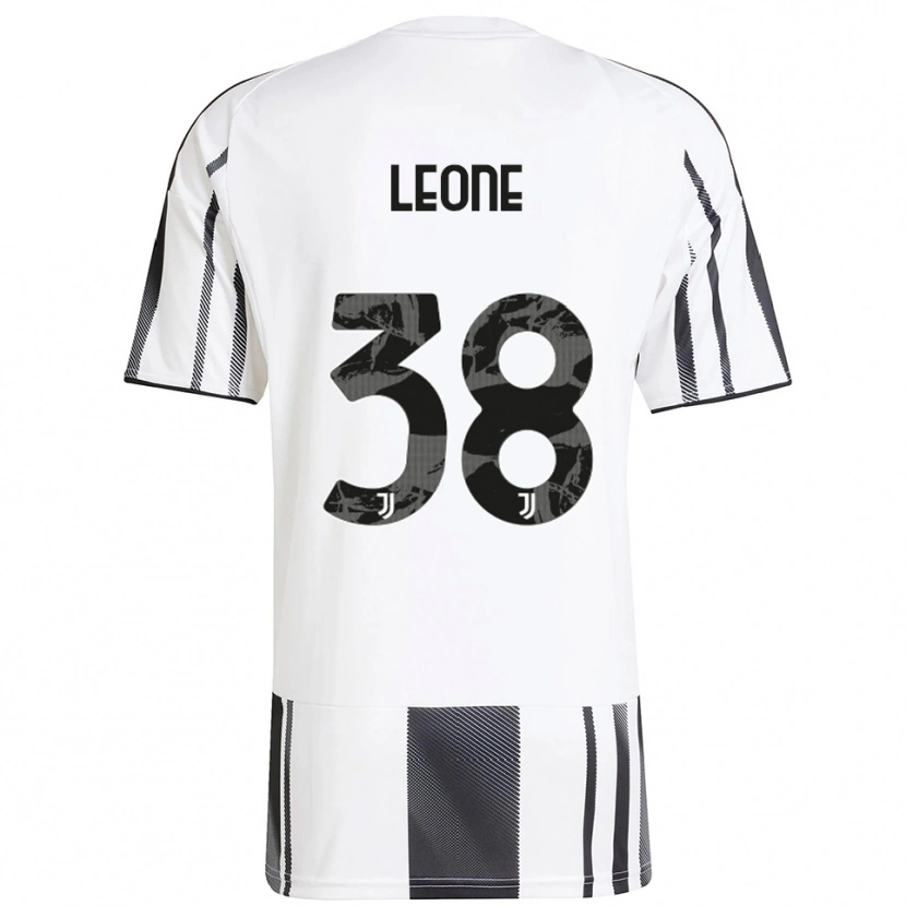 Danxen Dětské Francesco Leone #38 Bílá Černá Domů Hráčské Dresy 2025/26 Dres