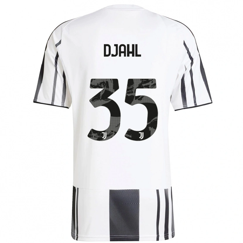 Danxen Dětské Rayan Djahl #35 Bílá Černá Domů Hráčské Dresy 2025/26 Dres