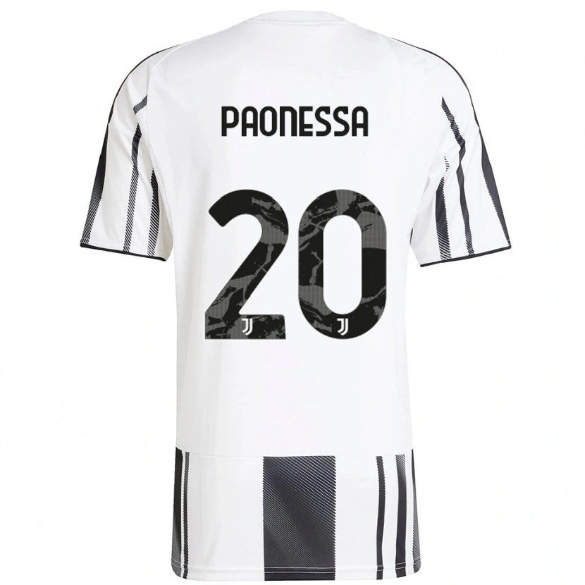 Danxen Dětské Riccardo Paonessa #20 Bílá Černá Domů Hráčské Dresy 2025/26 Dres
