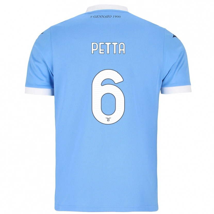 Danxen Dětské Andrea Petta #6 Nebesky Modrá Bílá Domů Hráčské Dresy 2025/26 Dres