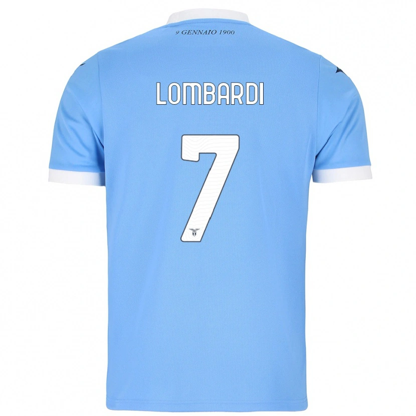 Danxen Dětské Pierlorenzo Lombardi #7 Nebesky Modrá Bílá Domů Hráčské Dresy 2025/26 Dres