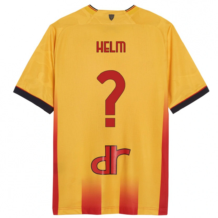 Danxen Dětské Adrian Helm #0 Žlutá Oranžová Domů Hráčské Dresy 2025/26 Dres