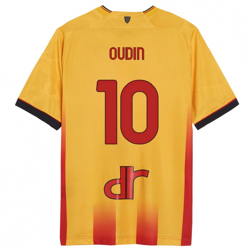 Danxen Dětské Rémi Oudin #10 Žlutá Oranžová Domů Hráčské Dresy 2025/26 Dres