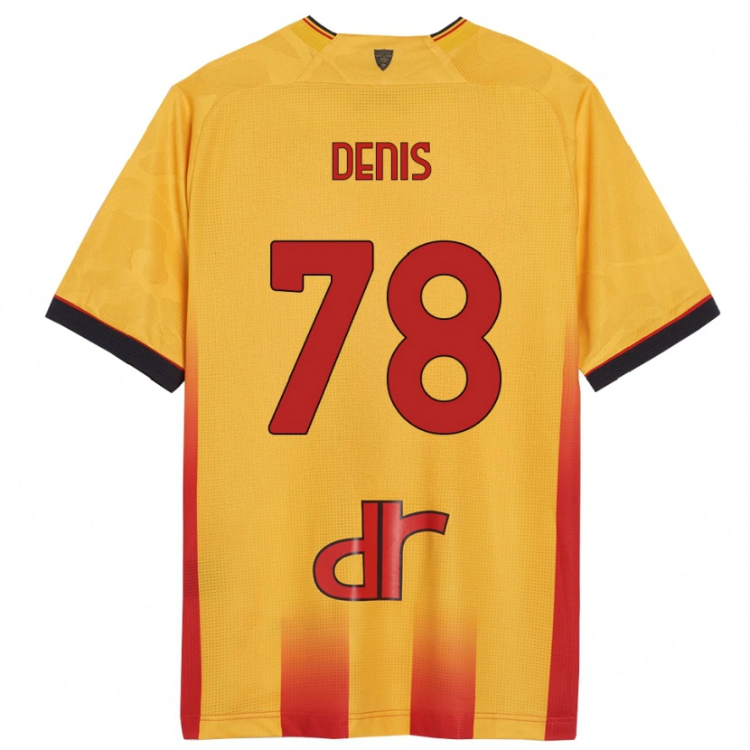Danxen Dětské Max Denis #78 Žlutá Oranžová Domů Hráčské Dresy 2025/26 Dres