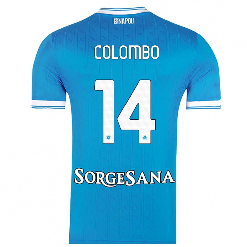 Danxen Dětské Sofia Colombo #14 Nebesky Modrá Bílá Domů Hráčské Dresy 2025/26 Dres