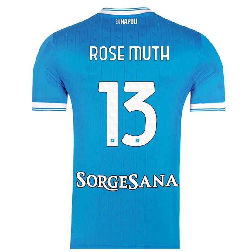 Danxen Dětské Natalie Rose Muth #13 Nebesky Modrá Bílá Domů Hráčské Dresy 2025/26 Dres