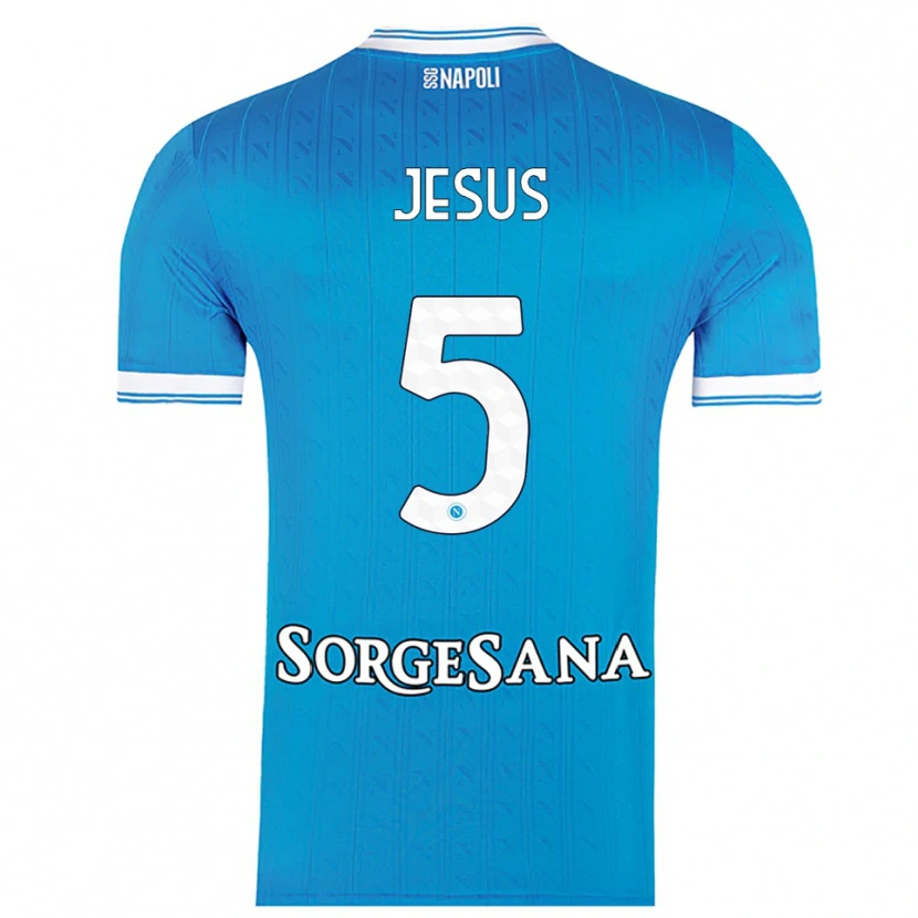Danxen Dětské Juan Jesus #5 Nebesky Modrá Bílá Domů Hráčské Dresy 2025/26 Dres